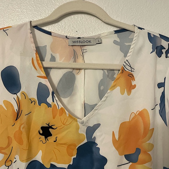 New MISSLOOK White Floral Dress - Picture 3 of 5